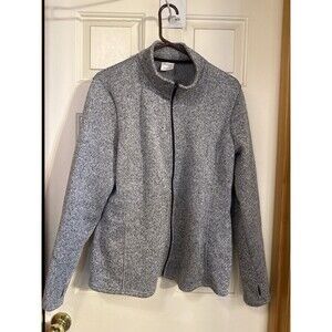 Danskin Now Full-Zip Fleece Jacket XXL 2XG Heather Grey Women’s